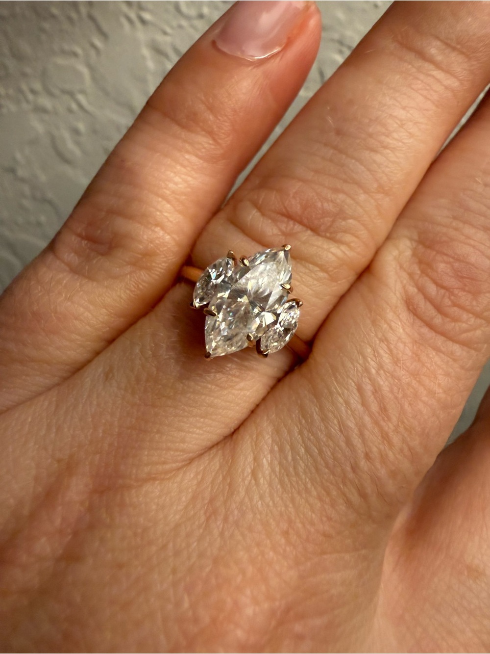 NWOT 2.50 cttw 10k rose gold ring